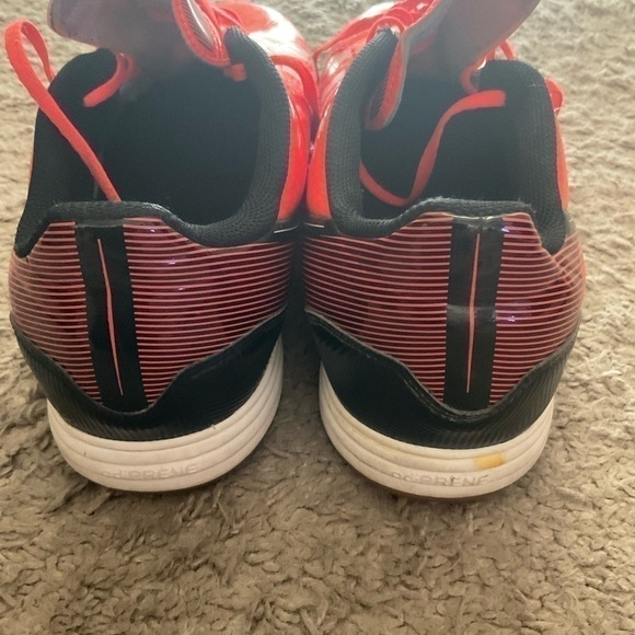 Adidas Mens Size 12 RF10 IN G96445 Orange Black Indoor Soccer Shoes - Picture 4 of 7